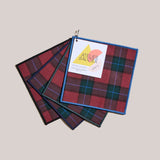 Jubilee Plaid Cocktail Napkins (Set of 4)