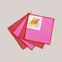 Lollipop Twill Cocktail Napkins (Set of 4)
