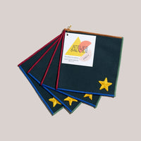 University Stripe Cocktail Napkins (Set of 4)