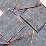 Rainbow Chambray Cocktail Napkins (Set of 4)