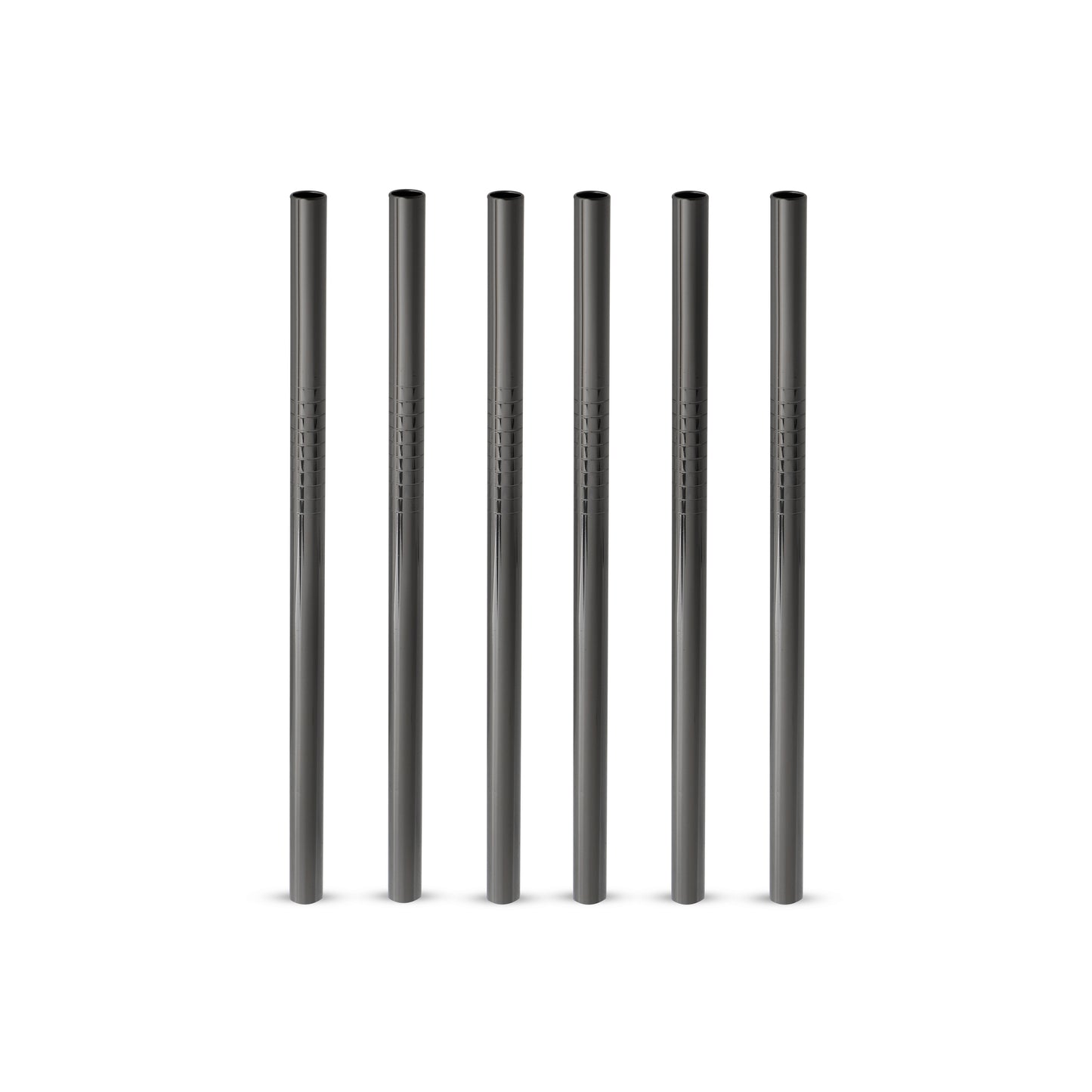 Stainless Steel Lowball Straws in Gunmetal