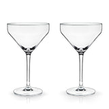 Angled Crystal Martini Glass (Set of 2)