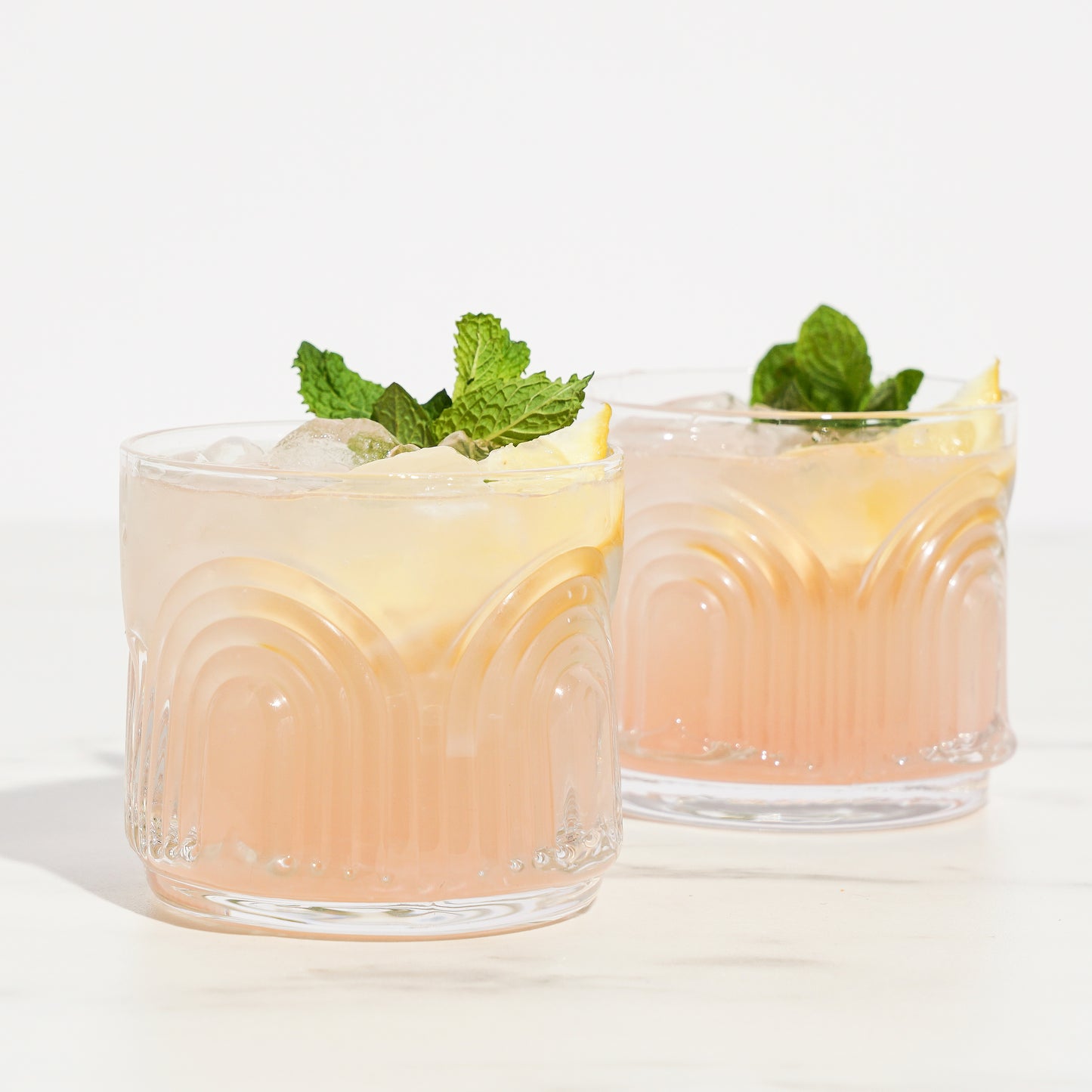 Deco Crystal Lowball Tumbler (Set of 2)