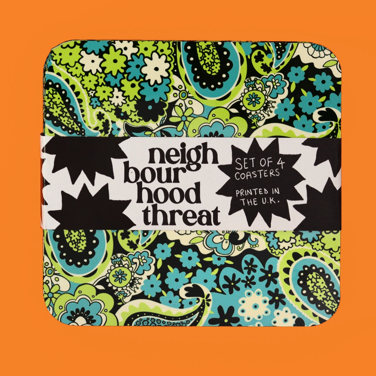 Floral Paisley Coasters (Set of 4)