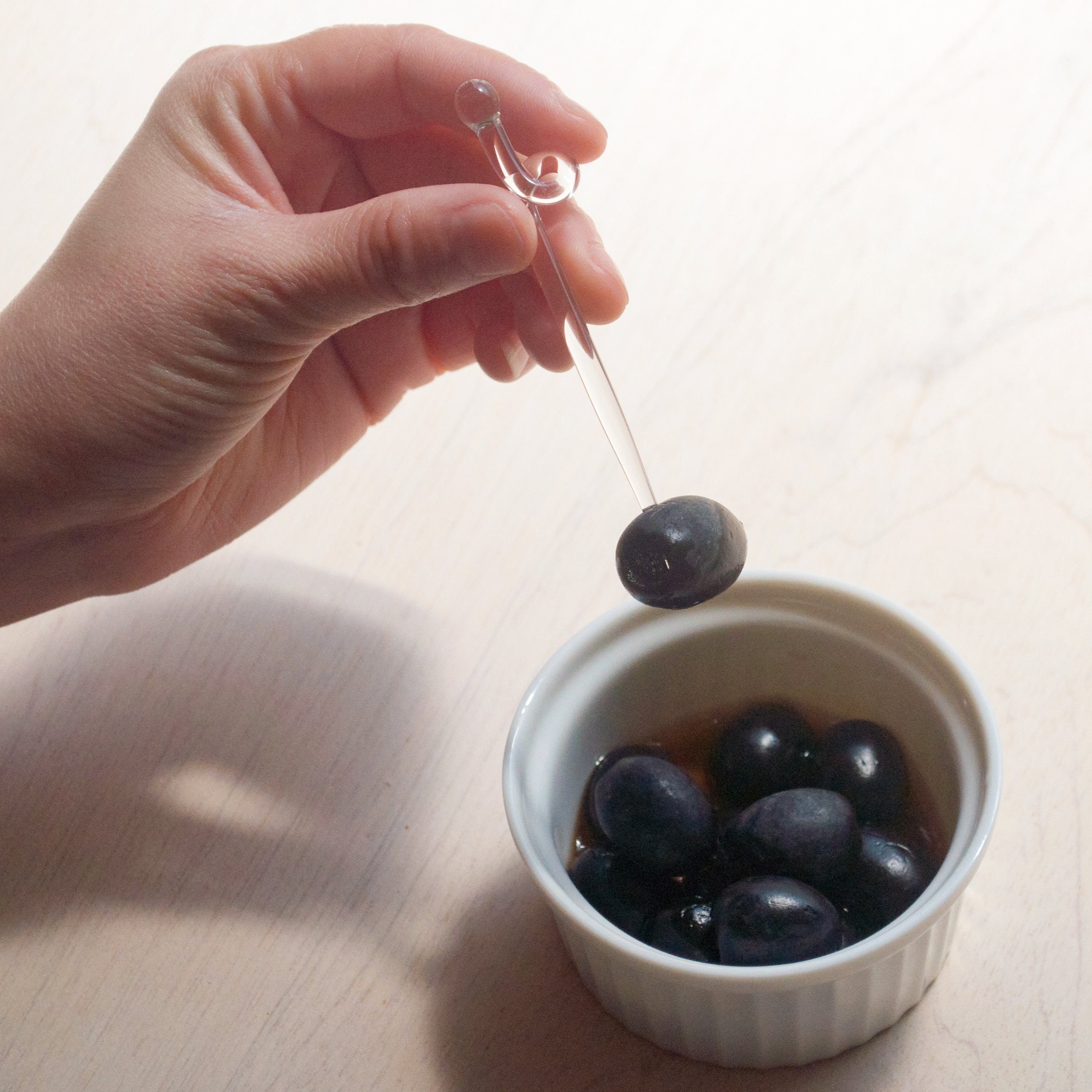 Glass Cocktail Pick (Curled)