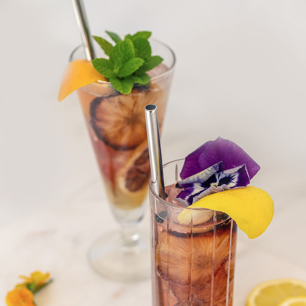 Metal Cocktail Straws (Set of 6)