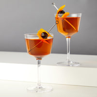Angled Crystal Nick & Nora Glass (Set of 2)