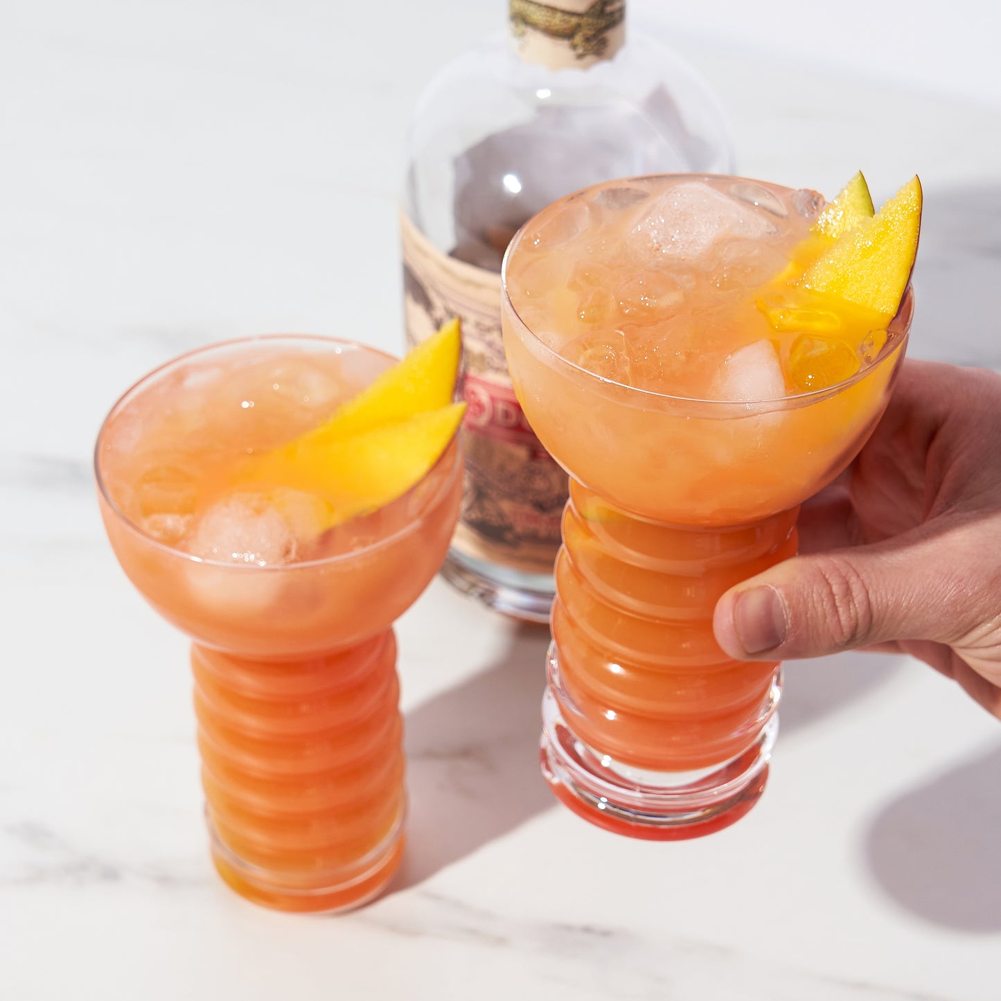 Pacific Crystal Pearl Diver Glass (Set of 2)