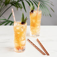 Bamboo Straws in Copper (Set of 4)