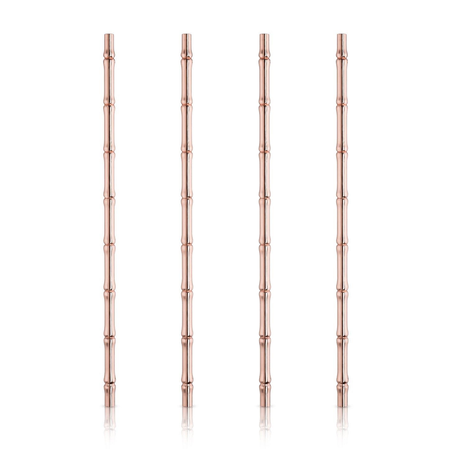 Bamboo Straws in Copper (Set of 4)
