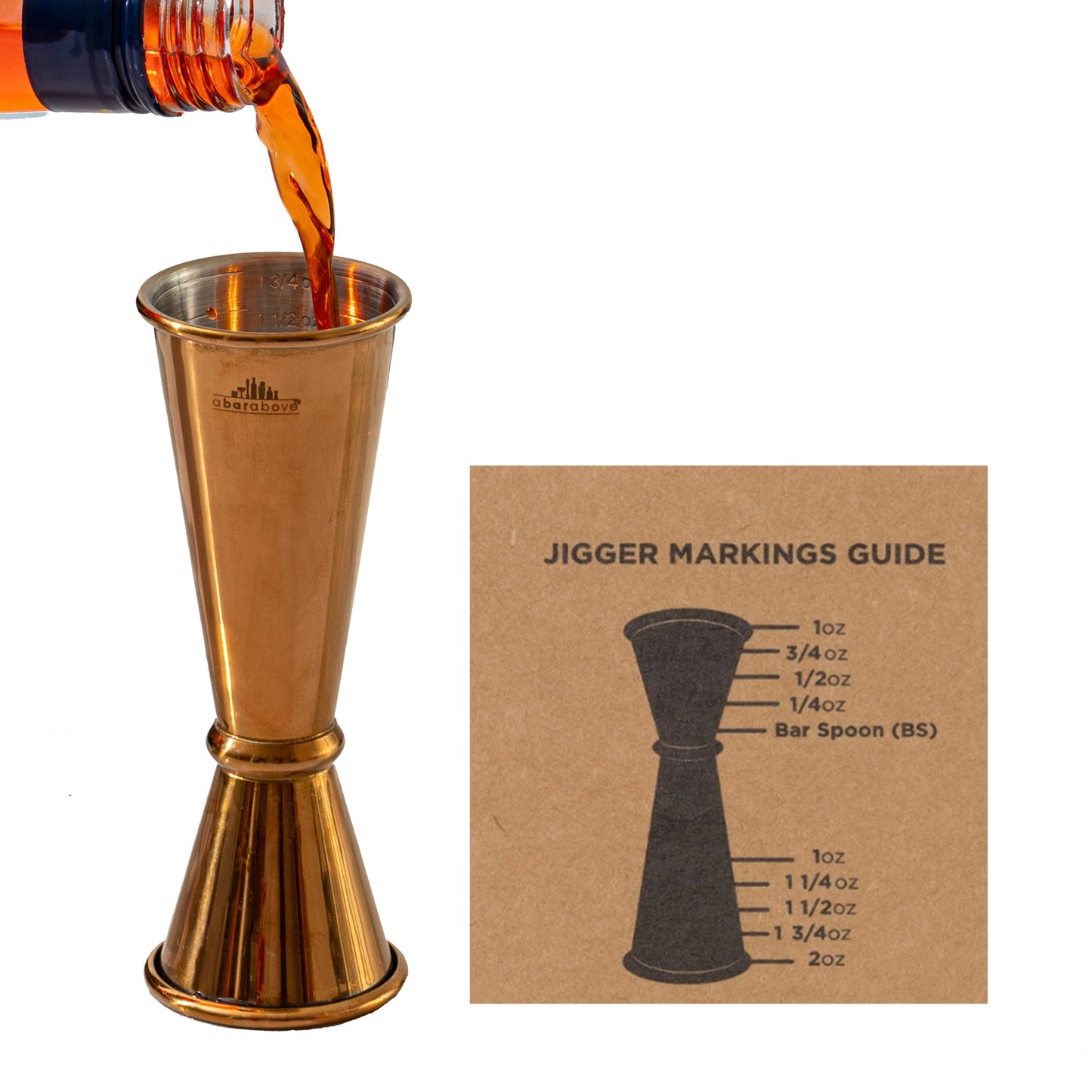 Japanese Style Cocktail Jigger (1oz/2oz)