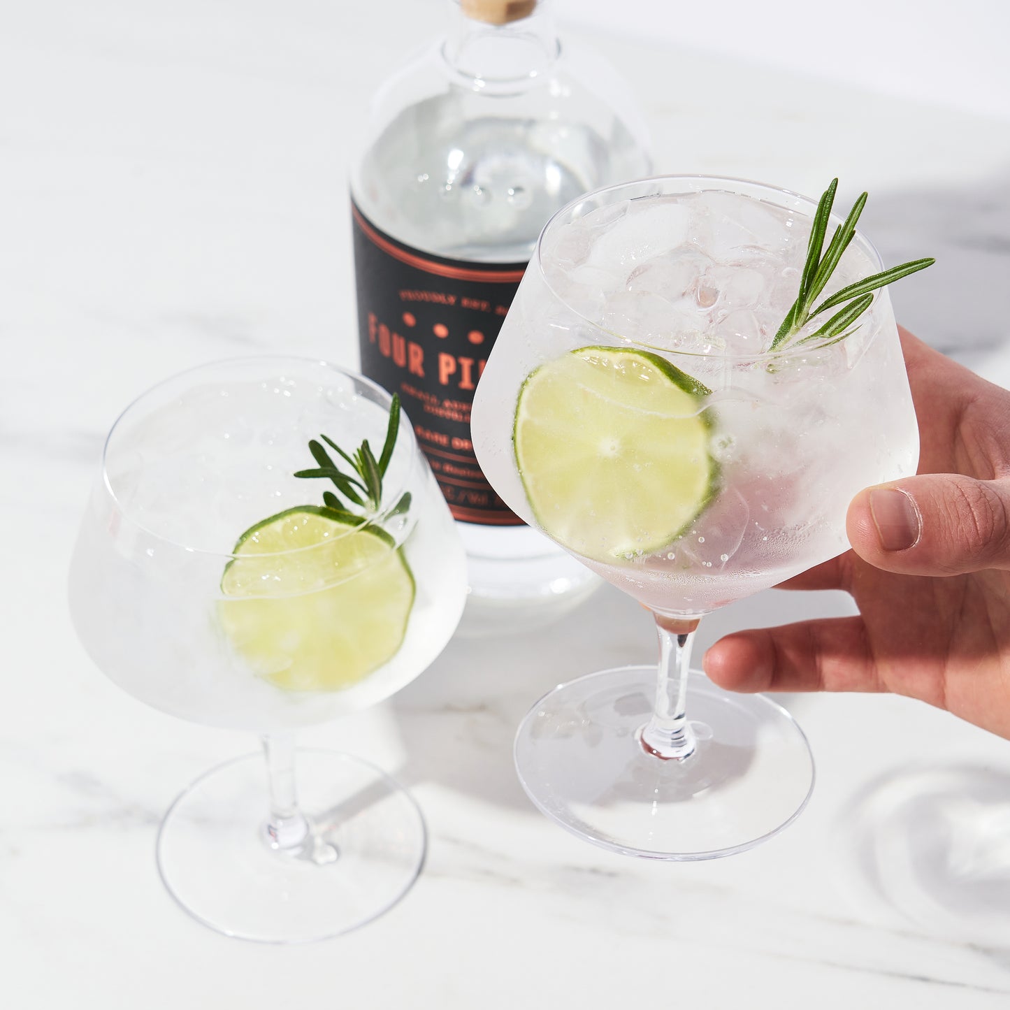 Angled Crystal Gin & Tonic Glass (Set of 2)