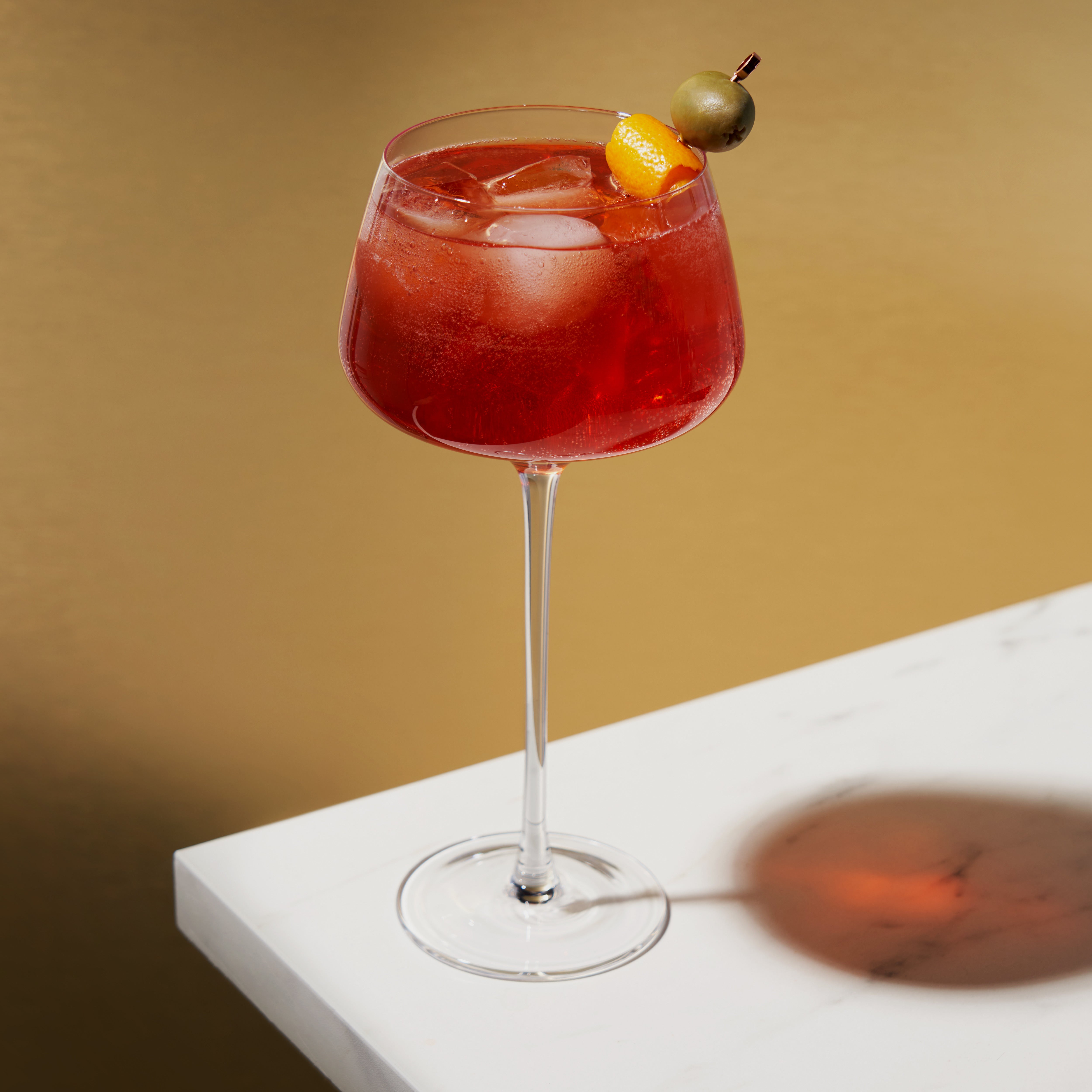 Angled Crystal Amaro Spritz Glass (Set of 2)