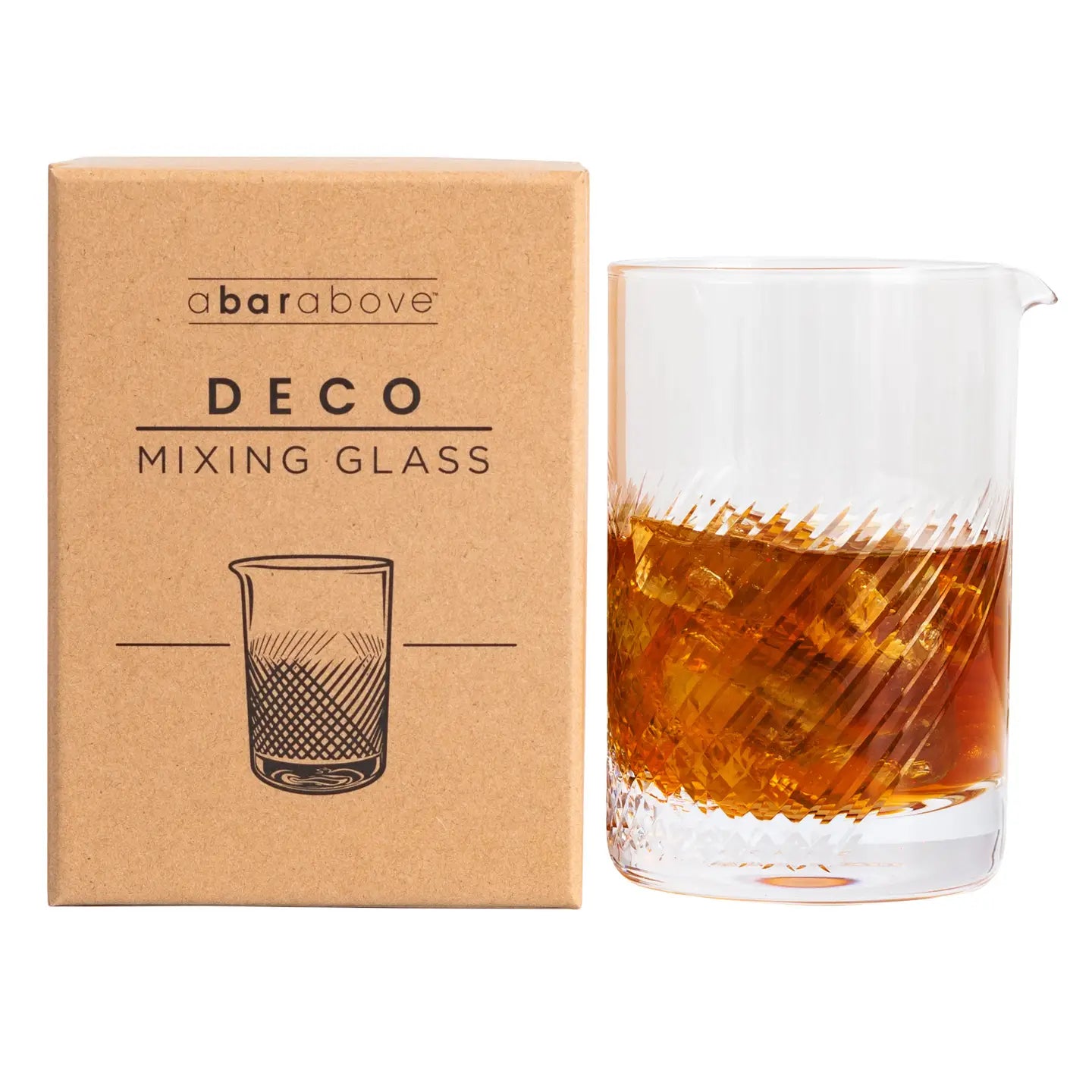 Cocktail Mixing Glass - Deco Design