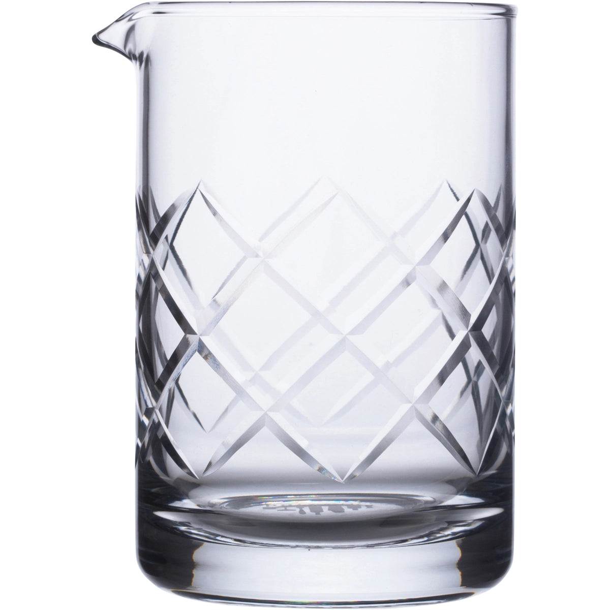 Cocktail Mixing Glass - Diamond Cut Design