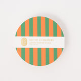 Amore Striped Coasters (Set of 4)