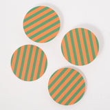 Amore Striped Coasters (Set of 4)