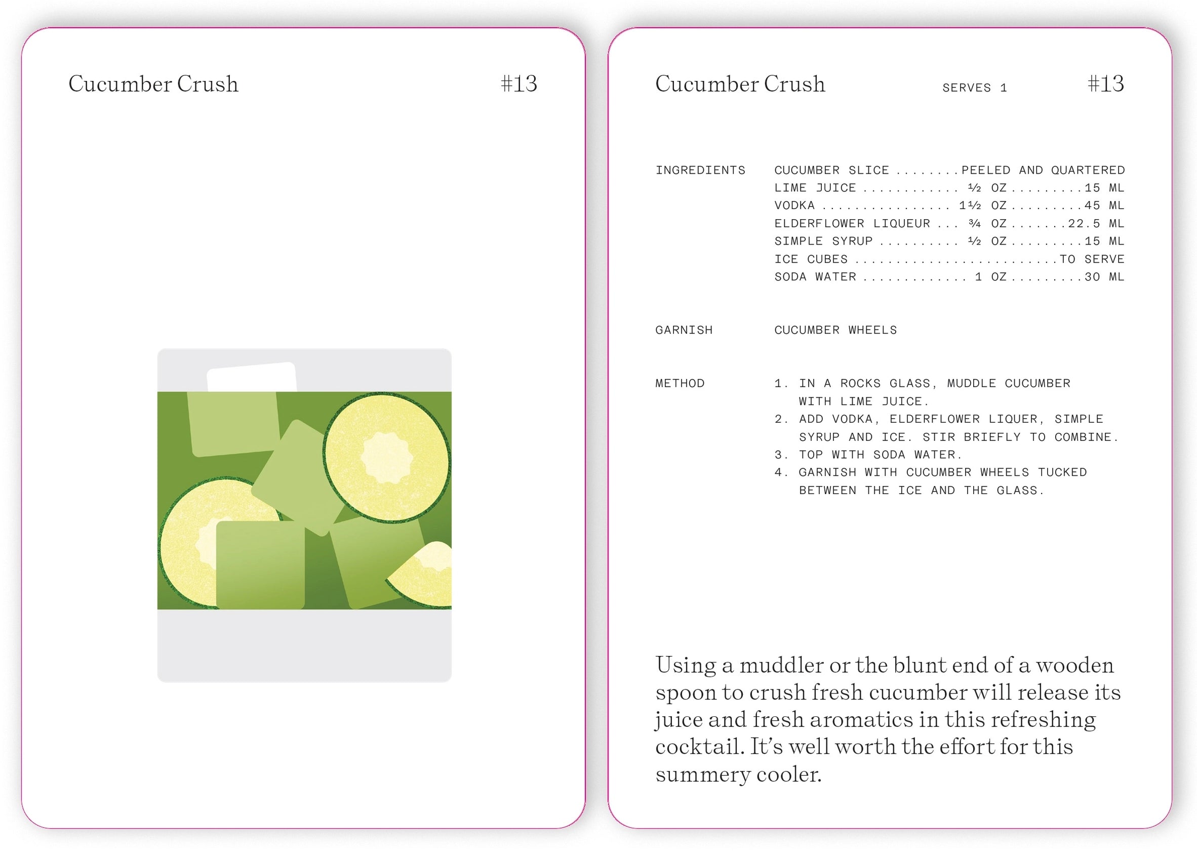 The Cocktail Cabinet: Vodka Recipe Cards