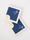 Navy Coquette Bow Paper Cocktail Napkins