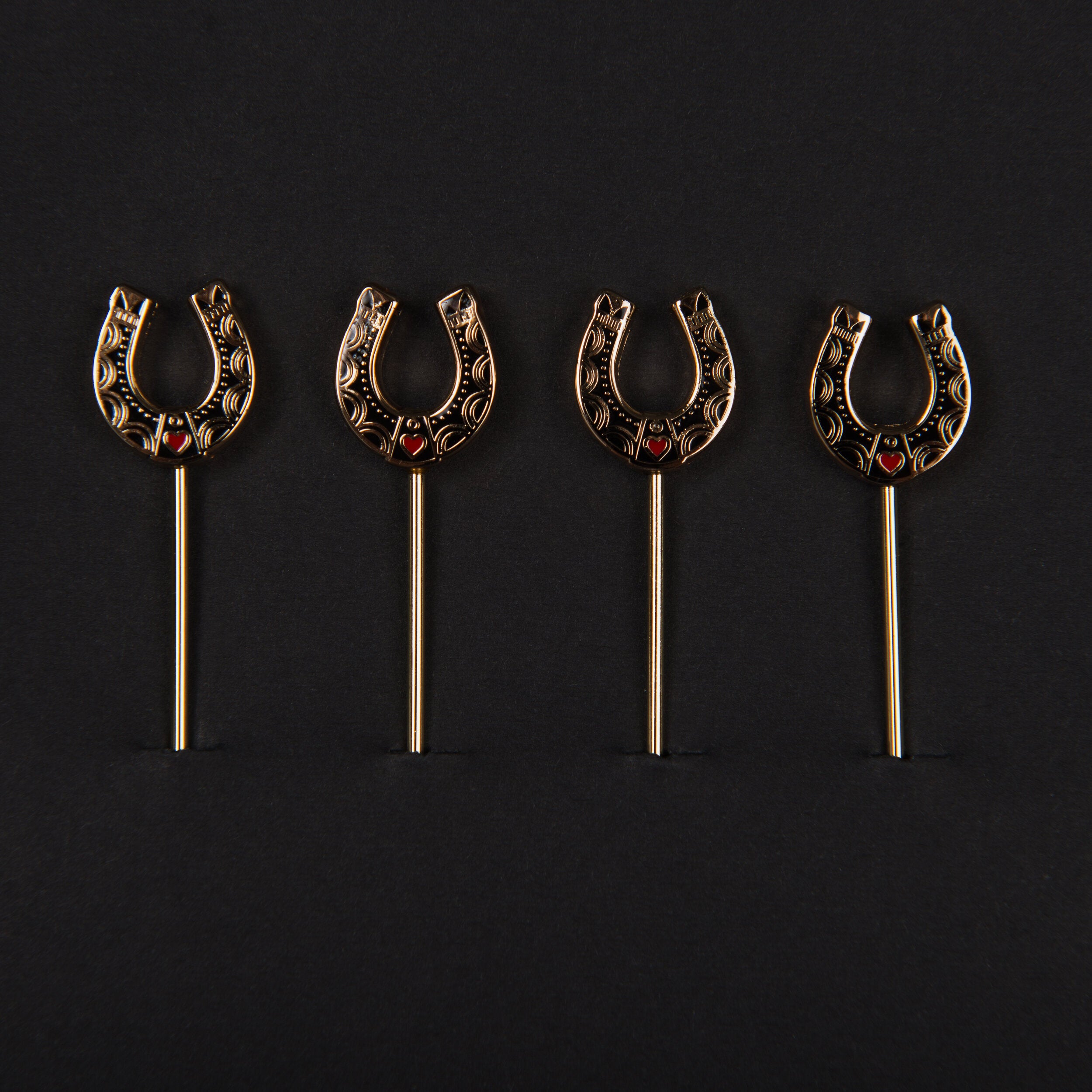 Lucky Horseshoe Cocktail Picks (Set of 4)