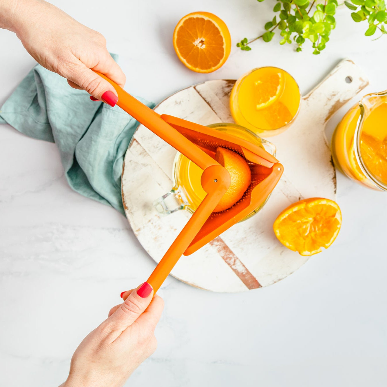 Orange Fluicer - Fold Flat Easy Juicer