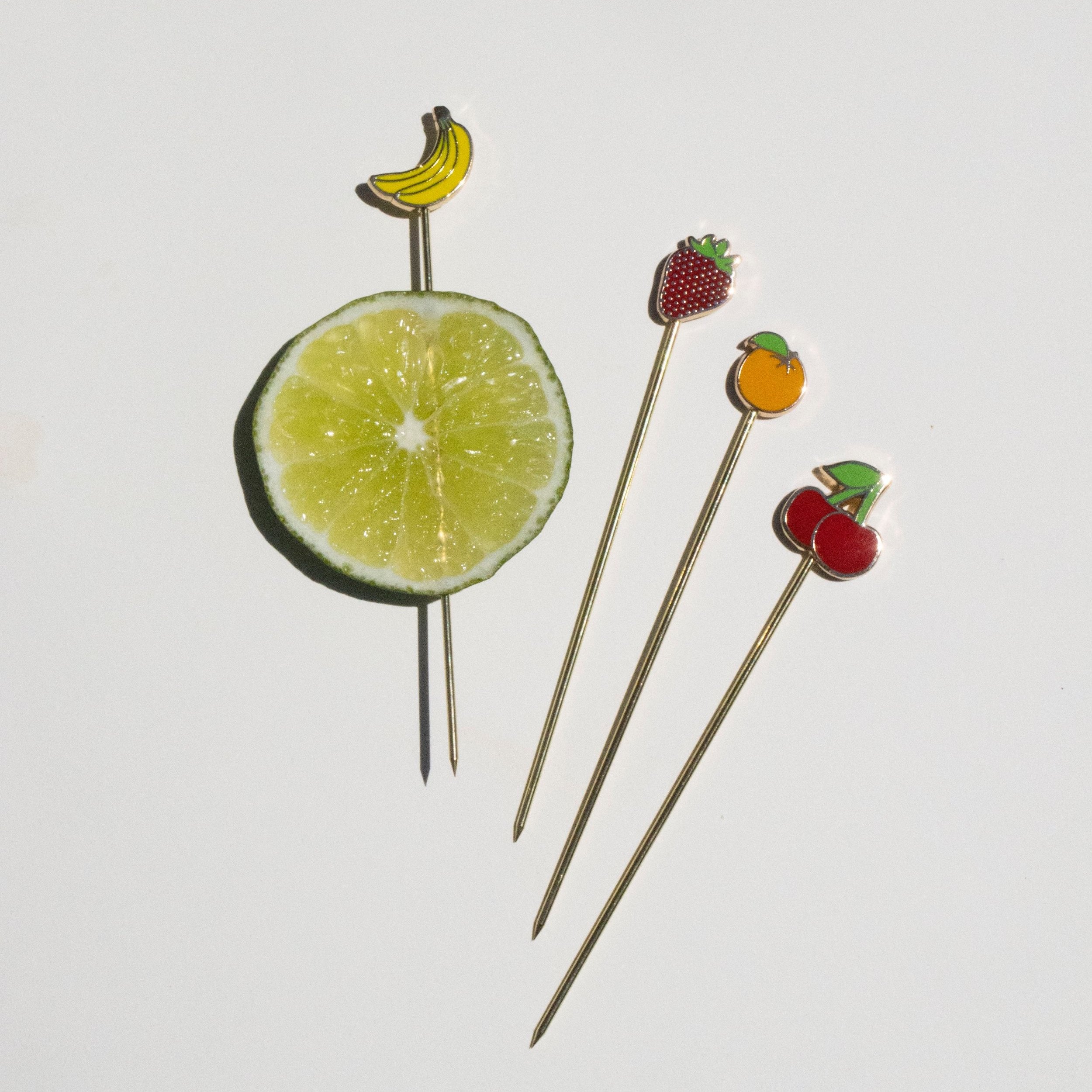 Fruity Cocktail Picks (Set of 4)