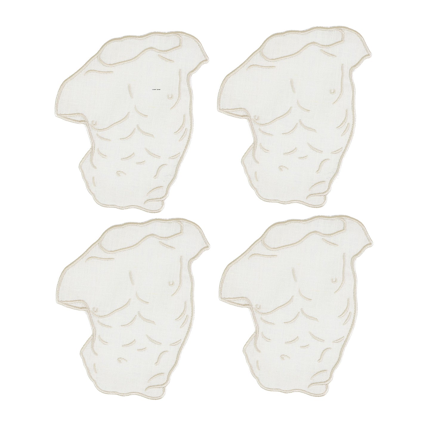 Greek Sculpture Cocktail Napkins (Set of 4)