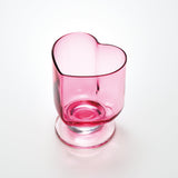 Showa Retro Heart Glass