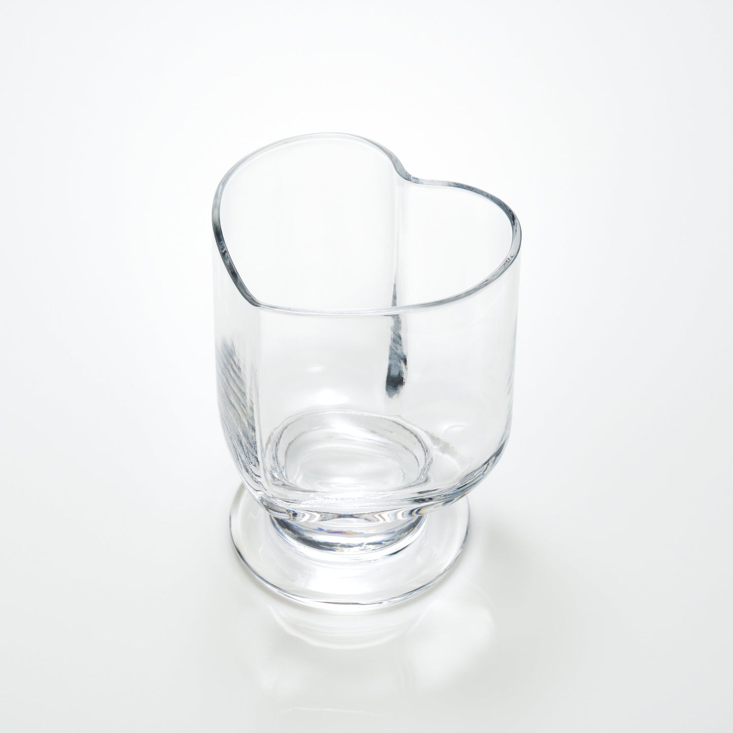 Showa Retro Heart Glass