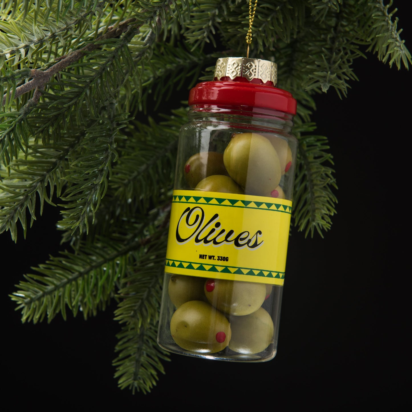 Jar of Olives Christmas Ornament