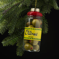 Jar of Olives Christmas Ornament