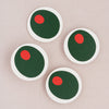 Martini Olive Coasters (Set of 4)