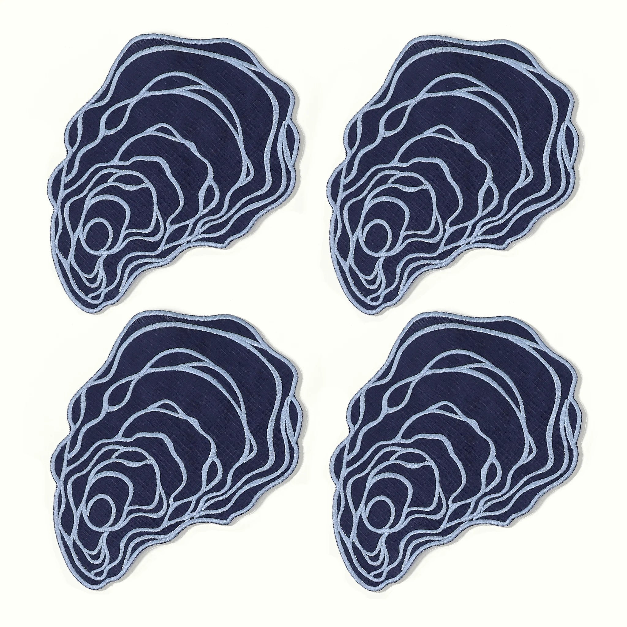 Oyster Cocktail Napkins (Set of 4)
