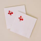 Cherry With A Bow Paper Cocktail Napkins