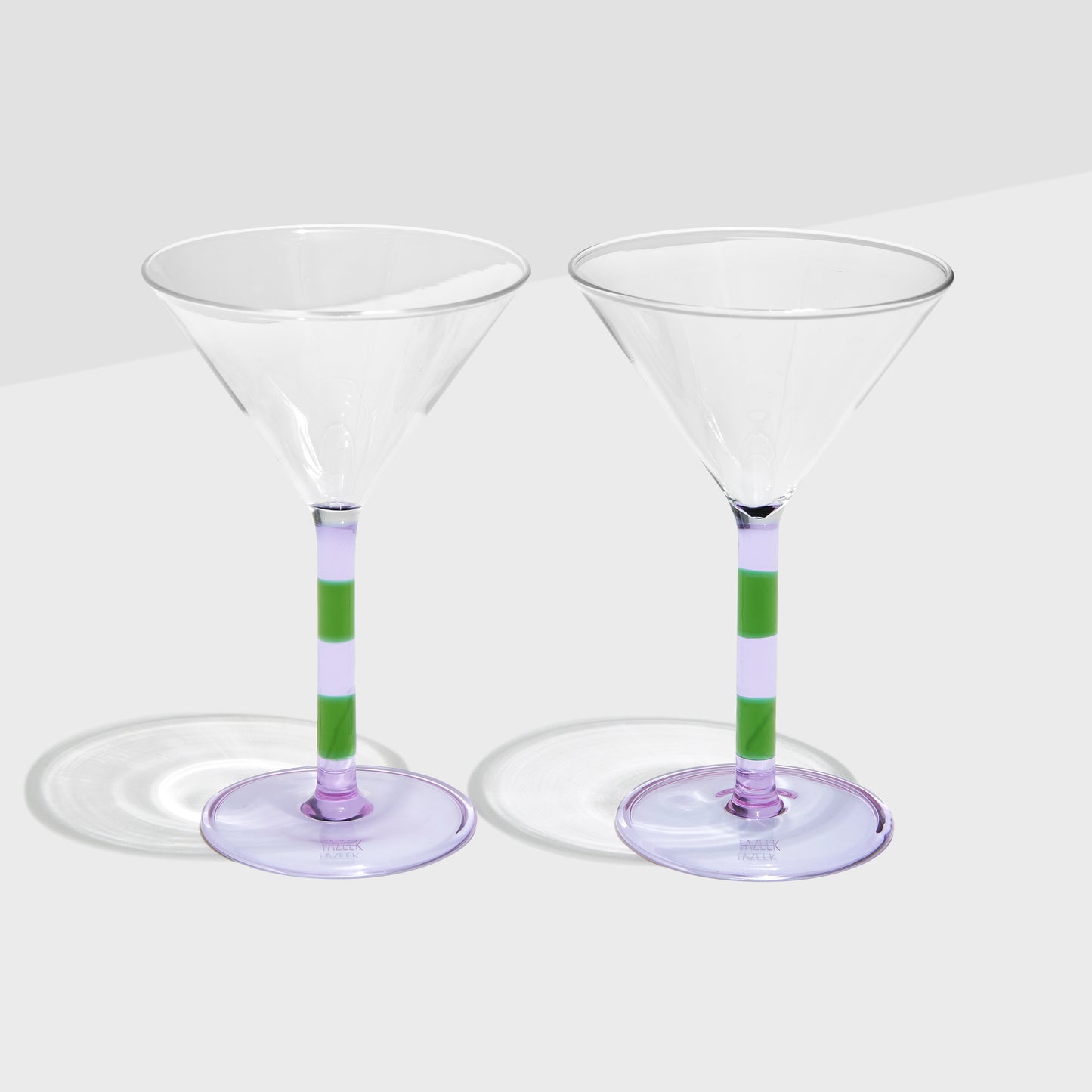 Stripe Martini Glasses (Set of 2)