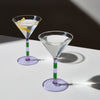 Stripe Martini Glasses (Set of 2)
