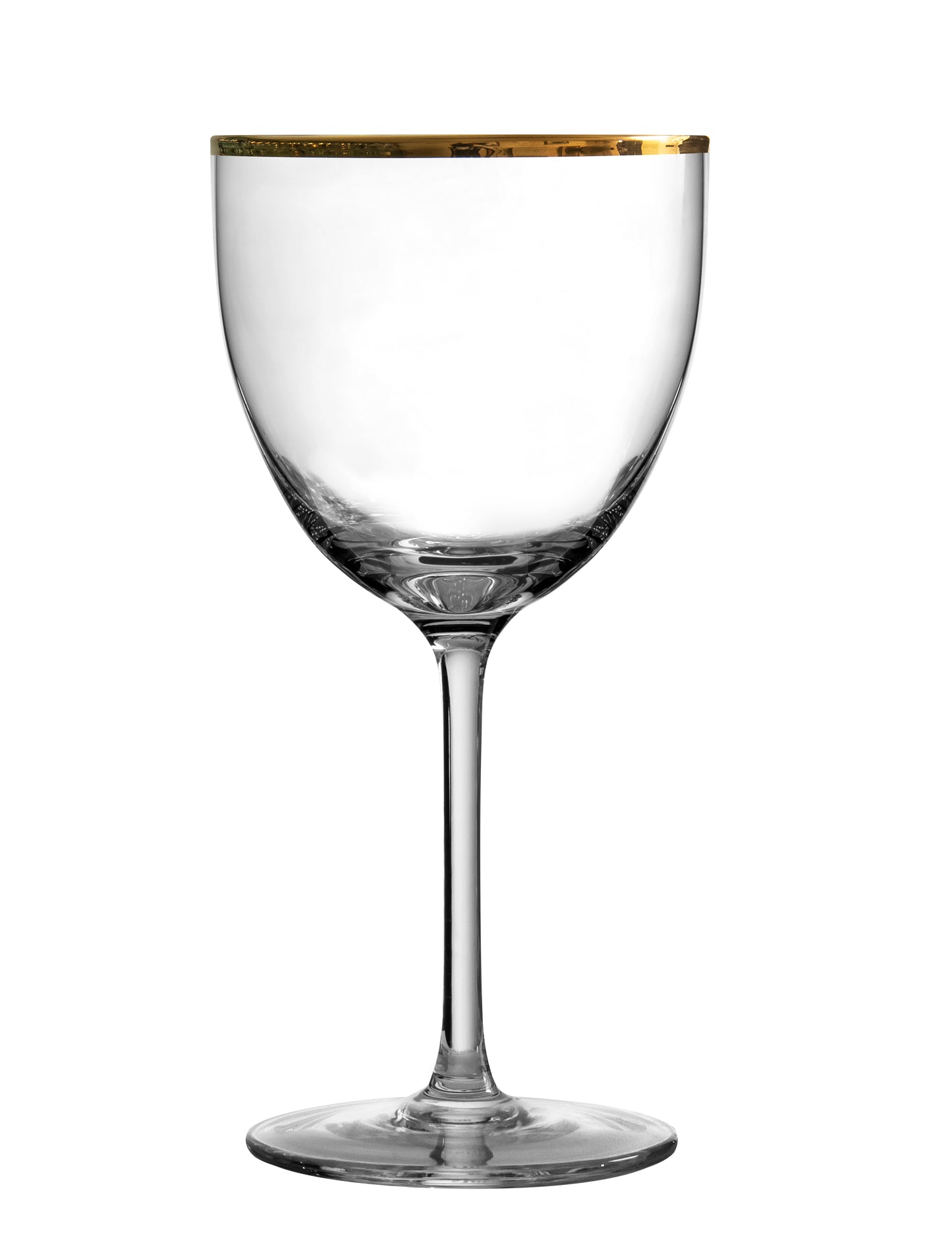 Gold Rim Nick & Nora Glass