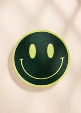 Lime and Forest Smile Coasters - Set of 4