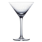 Crystal Martini Glasses with Ovals Design (Set of 2)