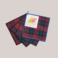 Jubilee Plaid Cocktail Napkins (Set of 4)