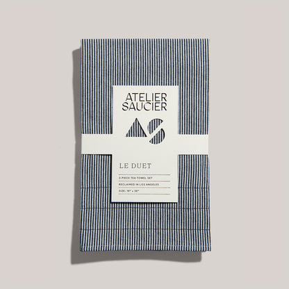 Hickory Stripe Tea Towels (Set of 2)