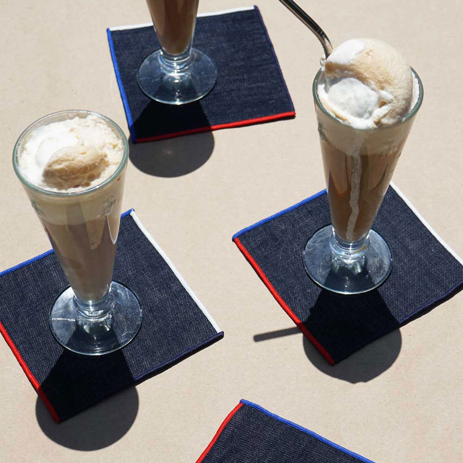 Red, White & Blue Cocktail Napkins (Set of 4)