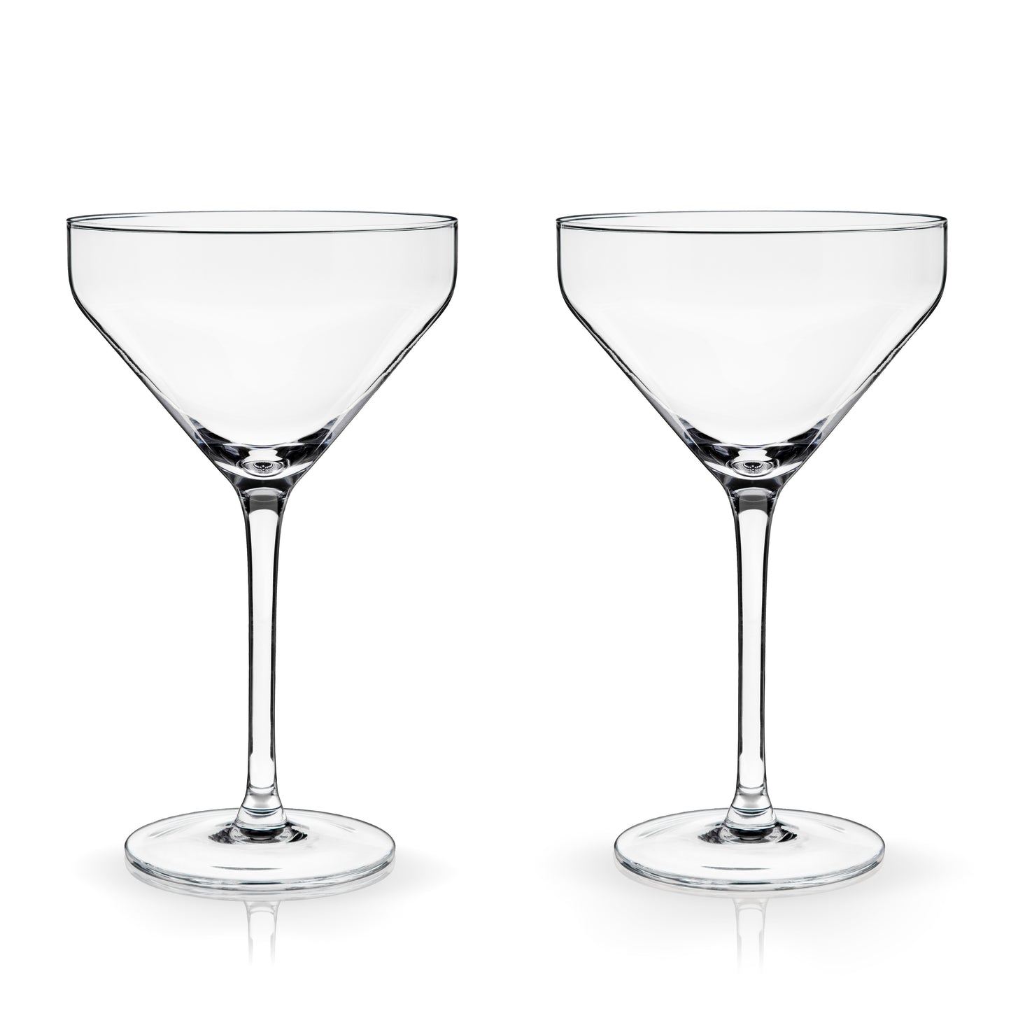 Angled Crystal Martini Glass (Set of 2)