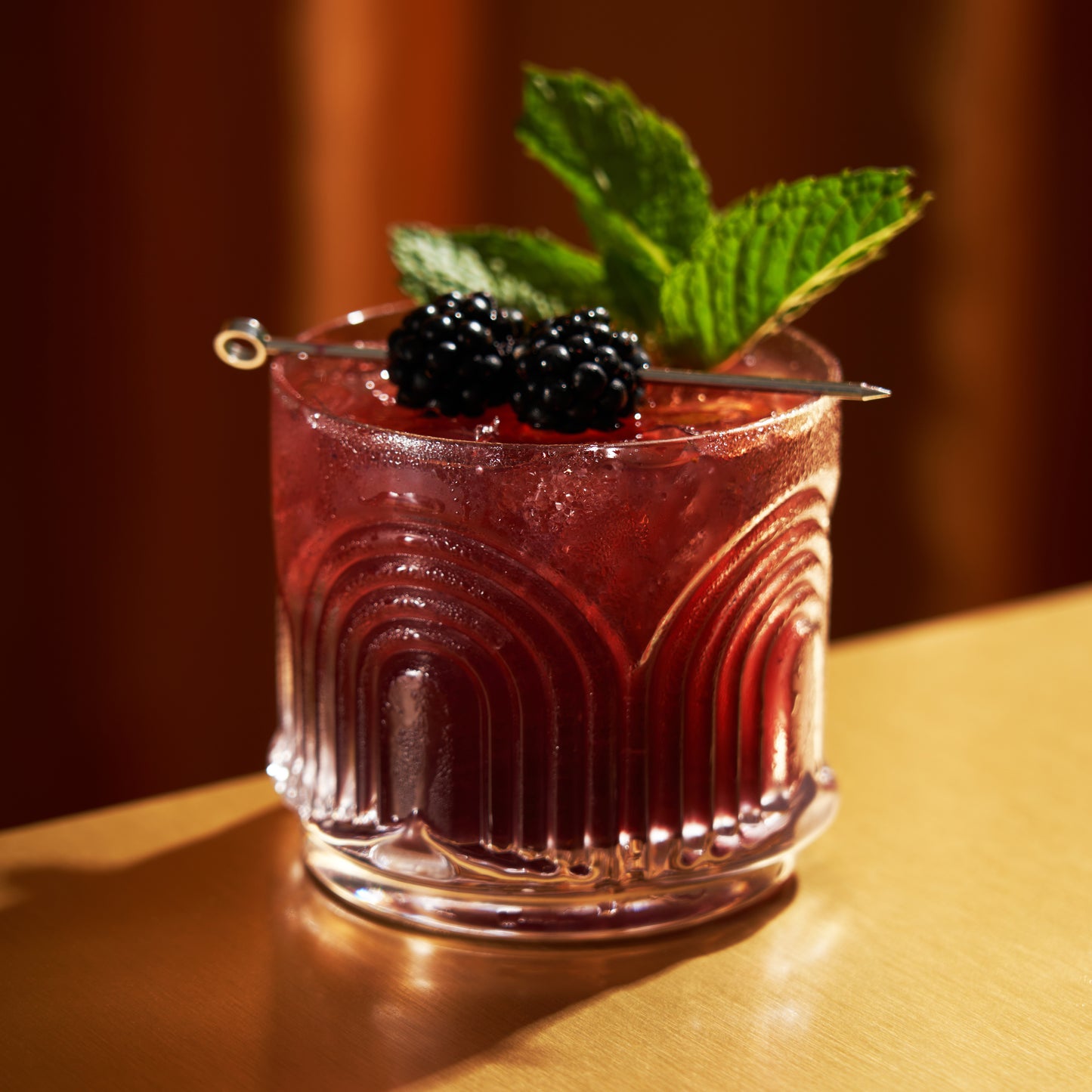 Deco Crystal Lowball Tumbler (Set of 2)