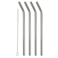 Glass Straw with Bend (Set of 4)
