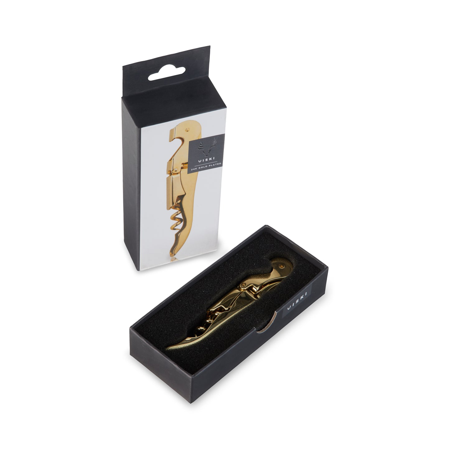 Signature Double-Hinged Corkscrew in 24k Gold