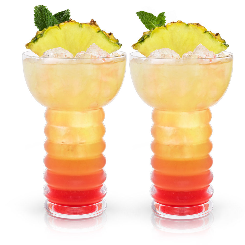 Pacific Crystal Pearl Diver Glass (Set of 2)