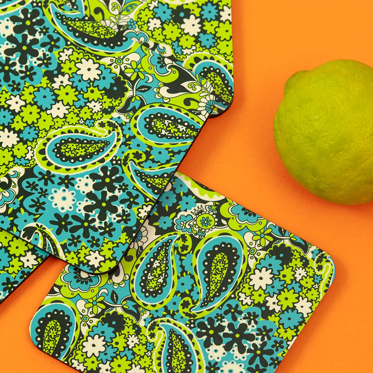 Floral Paisley Coasters (Set of 4)