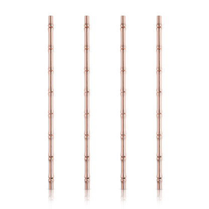 Bamboo Straws in Copper (Set of 4)