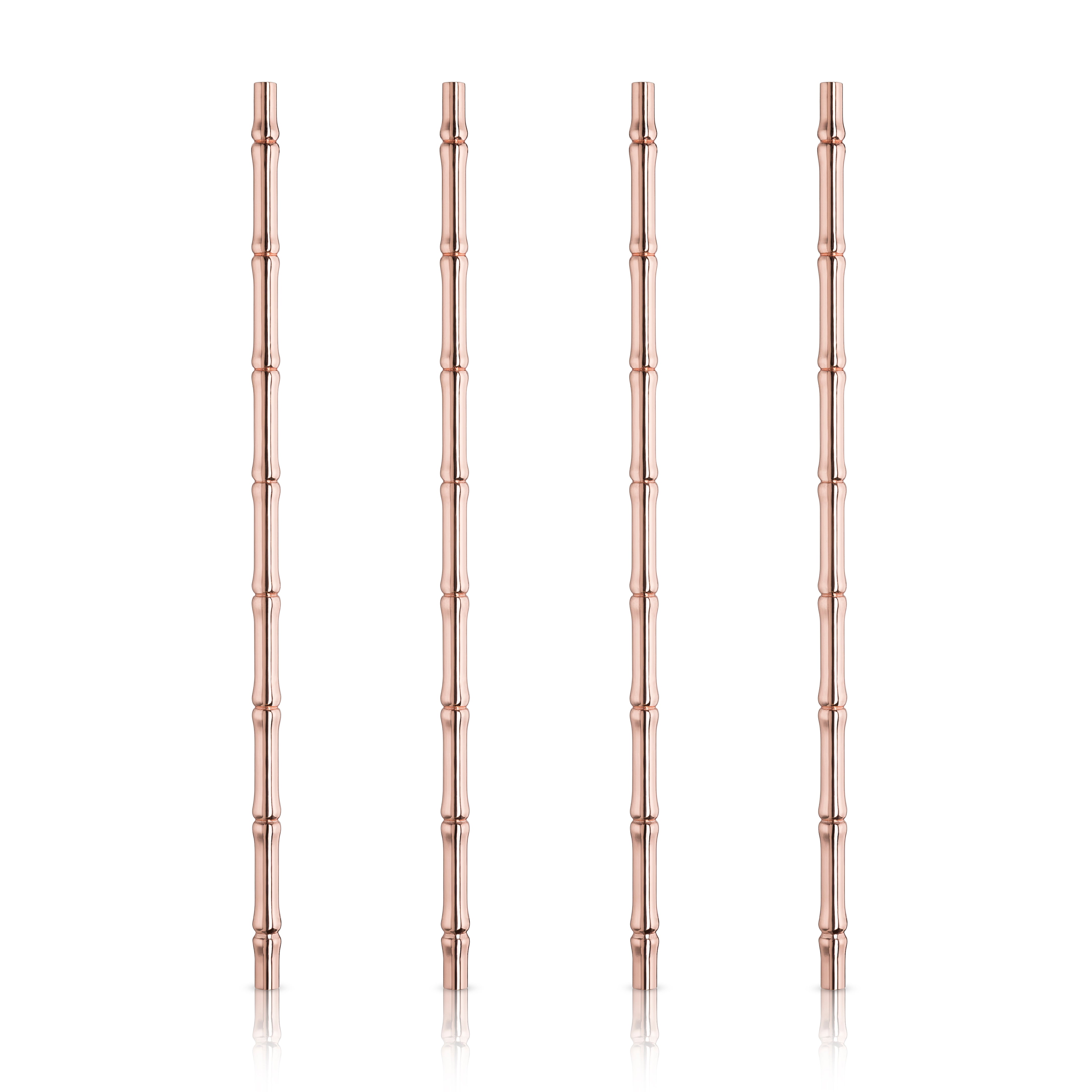 Bamboo Straws in Copper (Set of 4)